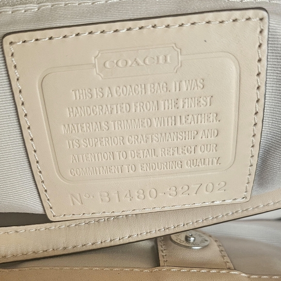 Coach 32702 Signature Drawstring carry all tote bag - Picture 12 of 13